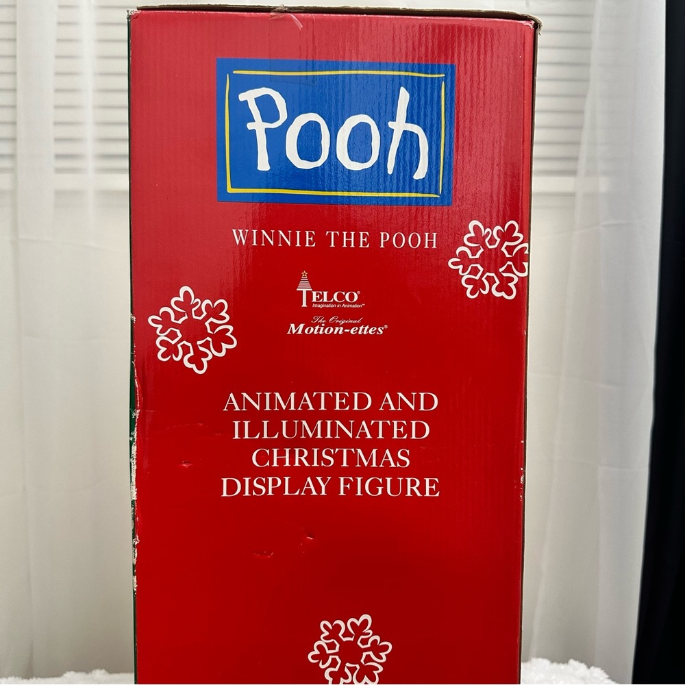 Winnie the Pooh Christmas Plush with Scarf and Honey Pot Collector Animated - Picture 13 of 16